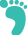 Purple footprint icon