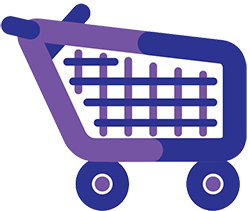 Shopping Cart purple